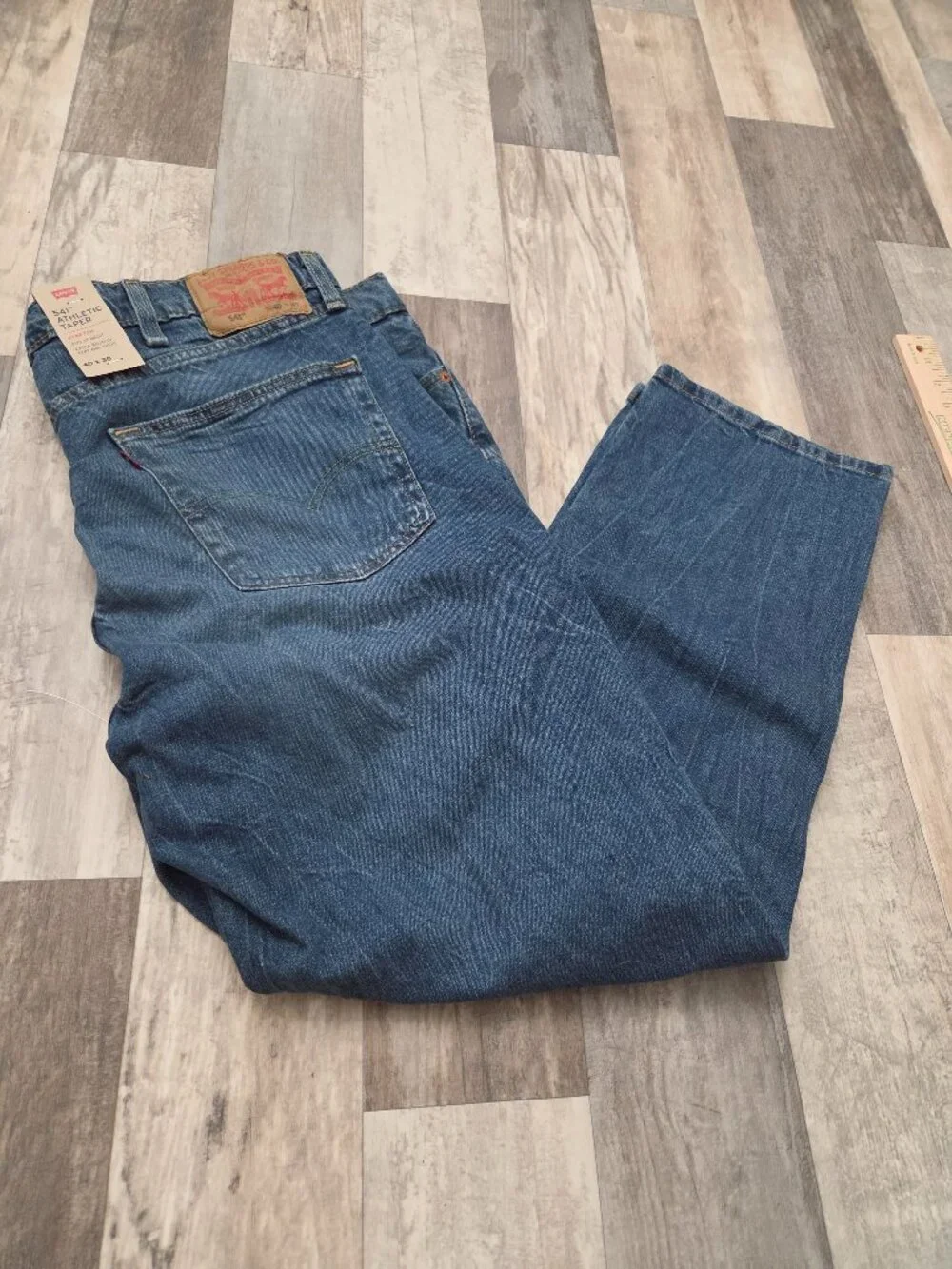 New with Tags Levi's 541 Jeans Men's Blue Denim Athletic Taper - 40w X 30L